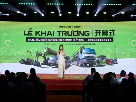 TƯNG BỪNG KHAI TRƯƠNG TRUNG TÂM THIẾT BỊ ZOOMLION MIỀN NAM VIỆT NAM