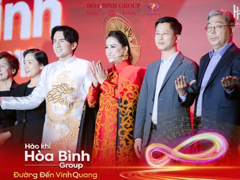 Tổ chức lễ kick off đầu năm: Hào khí Hòa Bình Group