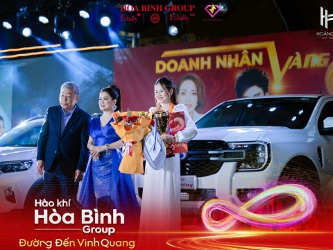 Tổ chức lễ kick off đầu năm: Hào khí Hòa Bình Group