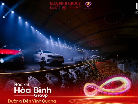 Tổ chức lễ kick off đầu năm: Hào khí Hòa Bình Group