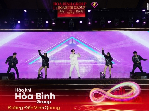 Tổ chức lễ kick off đầu năm: Hào khí Hòa Bình Group
