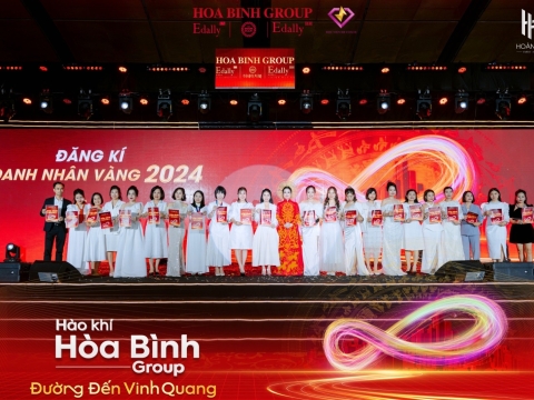 Tổ chức lễ kick off đầu năm: Hào khí Hòa Bình Group